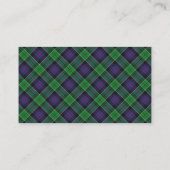 Scottish Clan Leslie Hunting Tartan Pset Visitekaartje (Achterkant)
