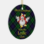 Scottish Clan Leslie Kerstornament Keramisch Ornament (Rechts)
