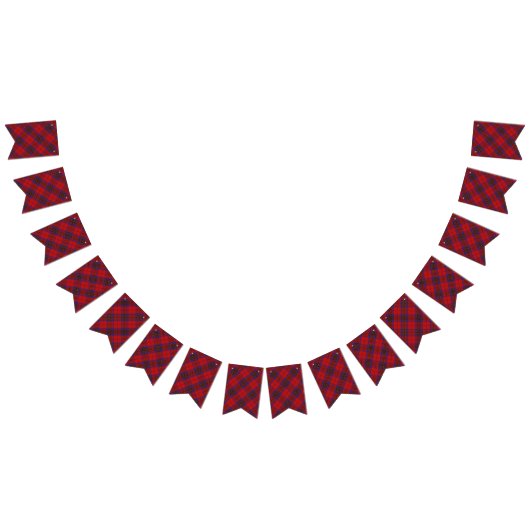 Scottish Clan Leslie Red Tartan Vlaggetjes (Alle)