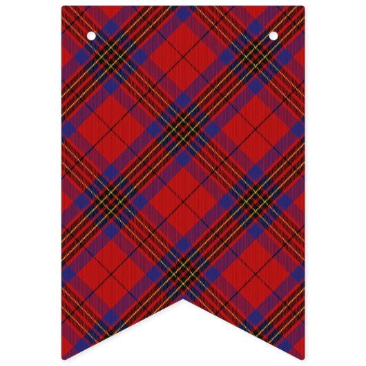 Scottish Clan Leslie Red Tartan Vlaggetjes (Tweede vlag)