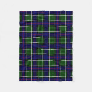 Scottish Clan Leslie Tartan Pset Fleece Deken