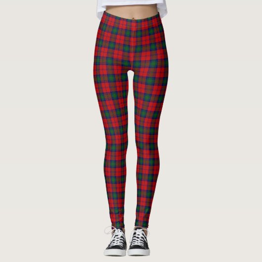 Scottish Clan Lindsay Tartan Leggings (Voorkant)