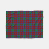 Scottish Clan Lindsay Tartan Pset Fleece Deken (Voorkant (Horizontaal))
