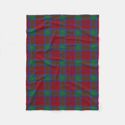 Scottish Clan Lindsay Tartan Pset Fleece Deken (Voorkant)