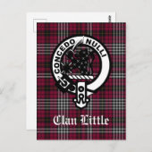 Scottish Clan Little Crest Badge and Tartan Custom Briefkaart (Voorkant / Achterkant)