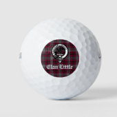 Scottish Clan Little Crest Badge and Tartan Custom Golfballen (Voorkant)