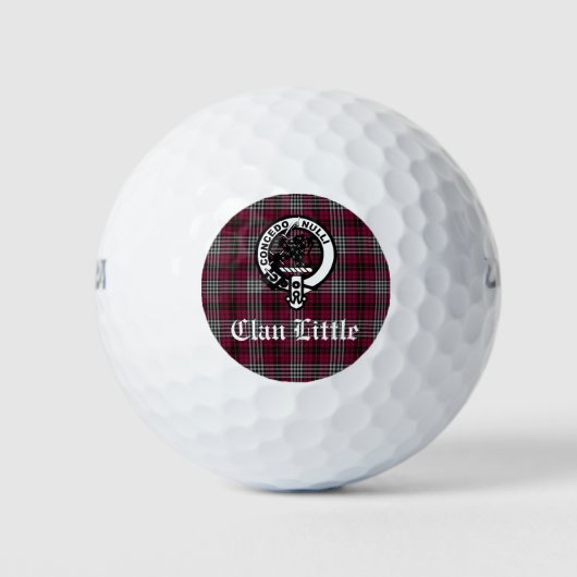 Scottish Clan Little Crest Badge and Tartan Custom Golfballen (Voorkant)