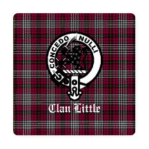 Scottish Clan Little Crest Badge and Tartan Custom