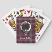 Scottish Clan Little Crest Badge and Tartan Custom Pokerkaarten (Achterkant)