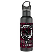 Scottish Clan Little Crest Badge and Tartan Custom Waterfles (Voorkant)