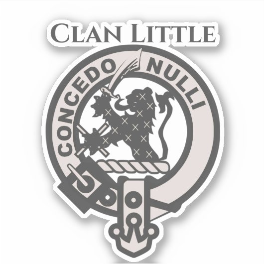 Scottish Clan Little Crest Badge Sticker (Voorkant)