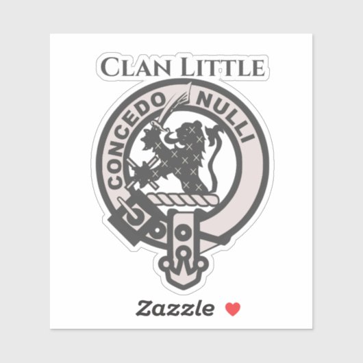 Scottish Clan Little Crest Badge Sticker (Vel)