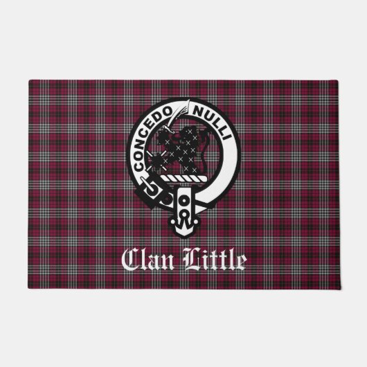 Scottish Clan Little Tartan Pset Custom Deurmat (Voorkant)