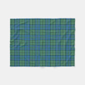 Scottish Clan Lockhart Tartan Pset Fleece Deken (Voorkant (Horizontaal))