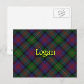 Scottish Clan Logan Briefkaart (Voorkant / Achterkant)
