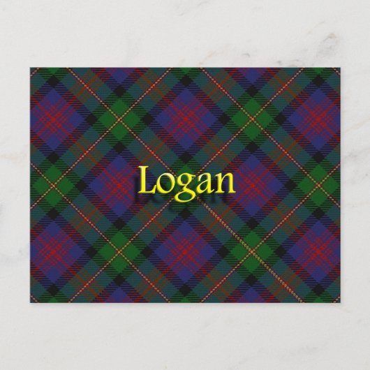 Scottish Clan Logan Briefkaart (Voorkant)