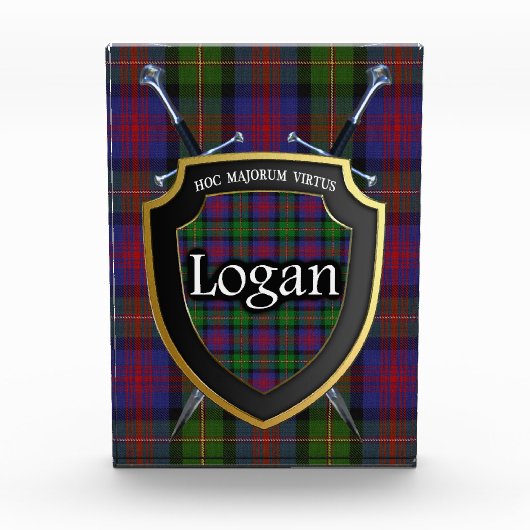 Scottish Clan Logan Tartan Fotoblokken (Voorkant)