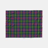 Scottish Clan Logan Tartan Pset Fleece Deken (Voorkant (Horizontaal))