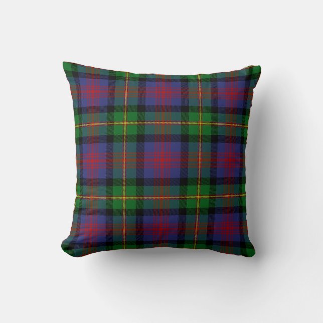 Scottish Clan Logan Tartan Pset Kussen (Voorkant)