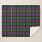 Scottish Clan Logan Tartan Pset Sherpa Deken (Voorkant (horizontaal))