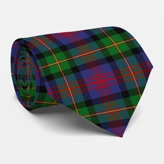 Scottish Clan Logan Tartan Pset Stropdas (Opgerold)