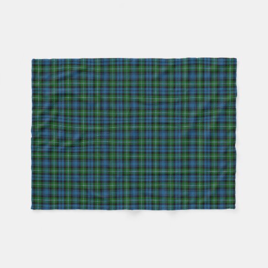 Scottish Clan Lyon Classic Tartan Fleece Deken (Voorkant (Horizontaal))