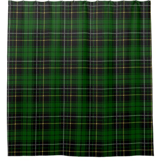 Scottish Clan MacAlpine Tartan Pset Douchegordijn (Voorkant)