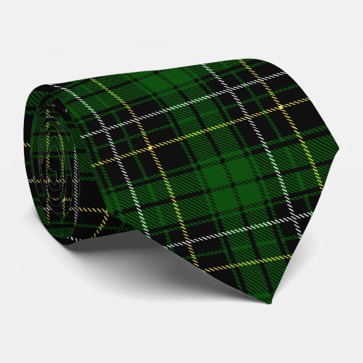 Scottish Clan MacAlpine Tartan Pset Stropdas (Opgerold)