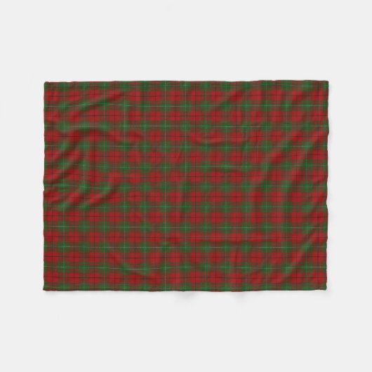 Scottish Clan MacAulay Classic Tartan Fleece Deken (Voorkant (Horizontaal))