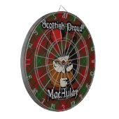 Scottish Clan MacAulay Tartan Dartboard Dartbord (Voorkant Links)