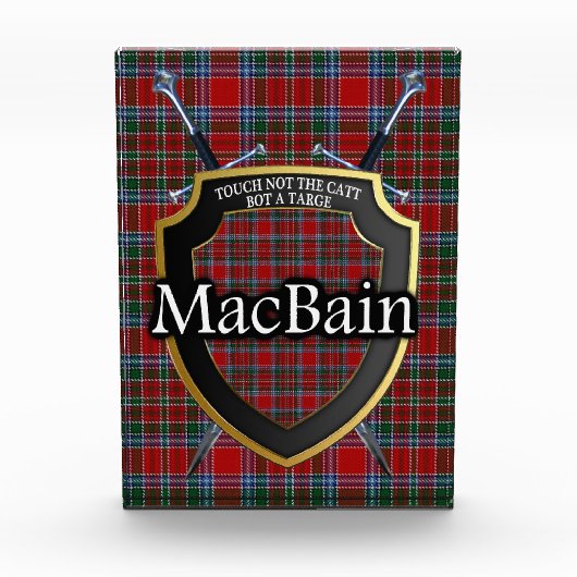 Scottish Clan MacBain Tartan Fotoblokken (Voorkant)