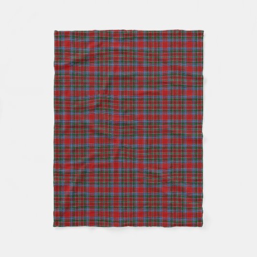 Scottish Clan MacBean MacBain Classic Tartan Fleece Deken (Voorkant)