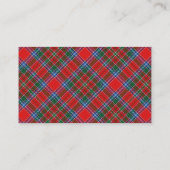 Scottish Clan MacBean MacBain Tartan Pset Visitekaartje (Achterkant)