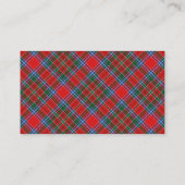 Scottish Clan MacBean MacBain Tartan Pset Visitekaartje (Achterkant)