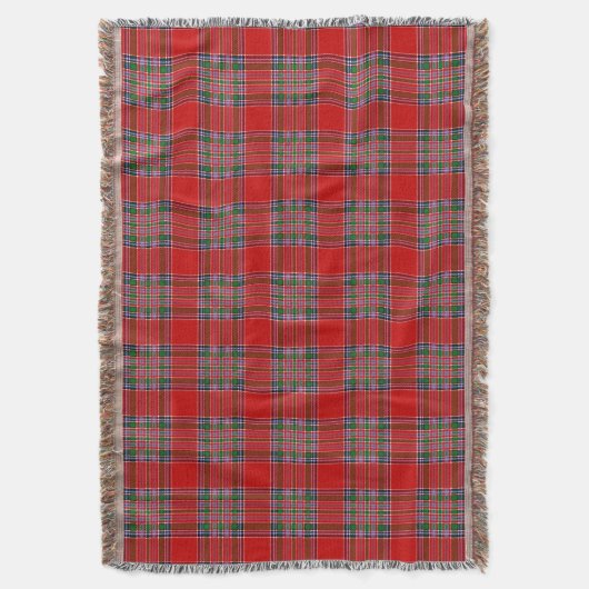 Scottish Clan MacBean Tartan Pset Deken (Voorkant Verticaal)