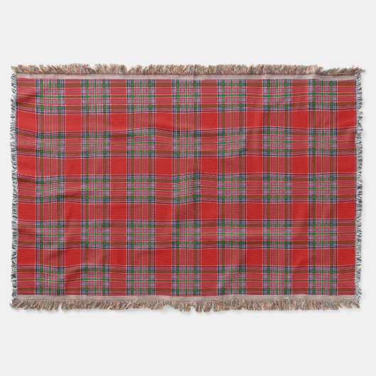 Scottish Clan MacBean Tartan Pset Deken (Voorkant)