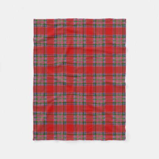 Scottish Clan MacBean Tartan Pset Fleece Deken (Voorkant)