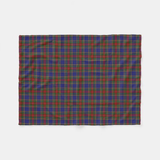 Scottish Clan MacBeth Classic Tartan Fleece Deken (Voorkant (Horizontaal))