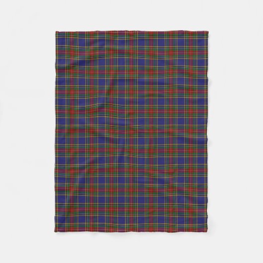 Scottish Clan MacBeth Classic Tartan Fleece Deken (Voorkant)