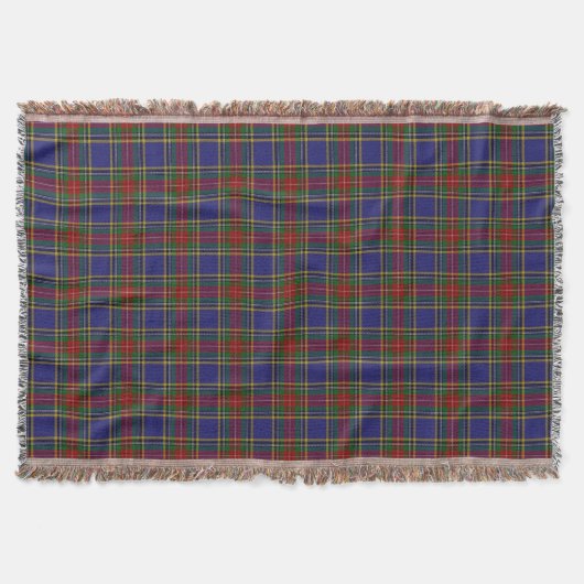 Scottish Clan MacBeth Tartan Pset Deken (Voorkant)