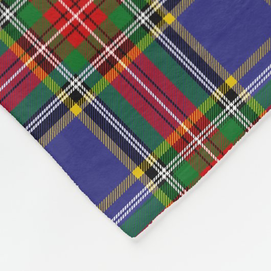 Scottish Clan MacBeth Tartan Pset Fleece Deken (Hoek)