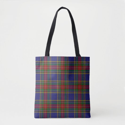 Scottish Clan MacBeth Tartan Pset Tote Bag (Voorkant)
