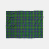 Scottish Clan MacBride Tartan Pset Fleece Deken (Voorkant (Horizontaal))