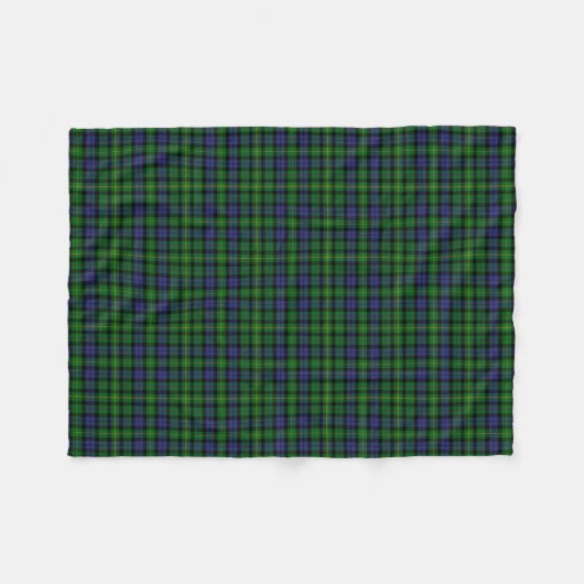 Scottish Clan MacBride Tartan Pset Fleece Deken (Voorkant (Horizontaal))
