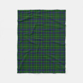 Scottish Clan MacBride Tartan Pset Fleece Deken (Voorkant)