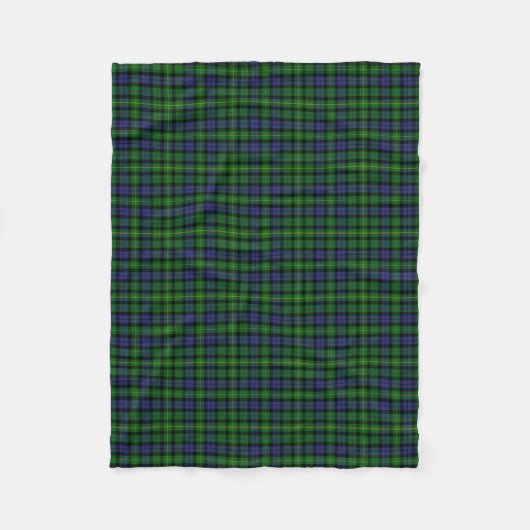 Scottish Clan MacBride Tartan Pset Fleece Deken (Voorkant)