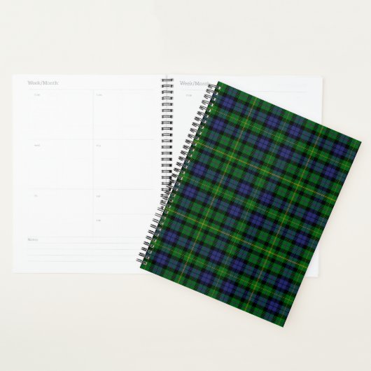 Scottish Clan MacBride Tartan Pset Planner (Display)