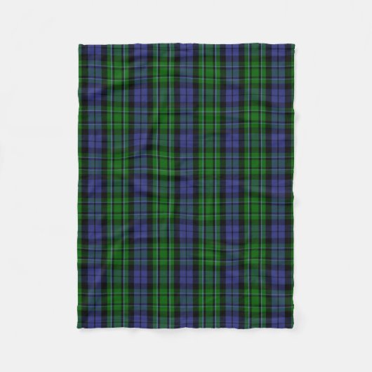 Scottish Clan MacCallum Tartan Pset Fleece Deken (Voorkant)