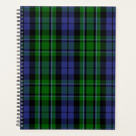 Scottish Clan MacCallum Tartan Pset Planner (Voorkant)