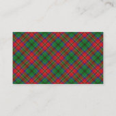 Scottish Clan MacCulloch Tartan Pset Visitekaartje (Achterkant)